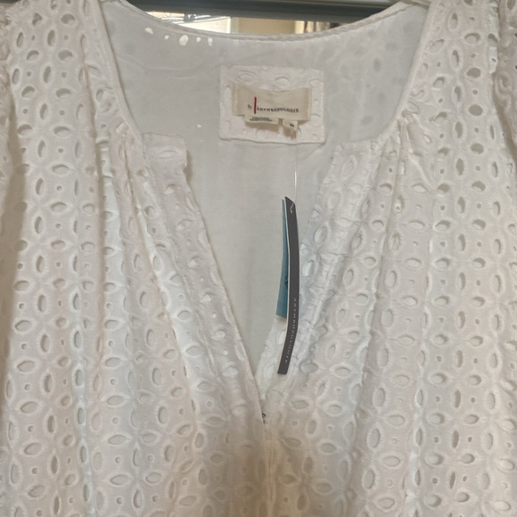 NWT ANTHROPOLOGIE Somerset Mini Dress White Eyelet Edition 3X - Picture 10 of 14